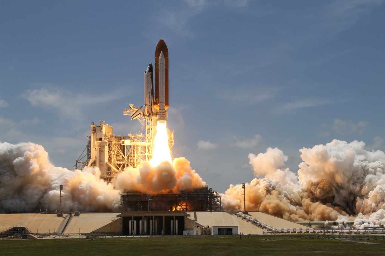 Image of Space Shuttle Taking Off